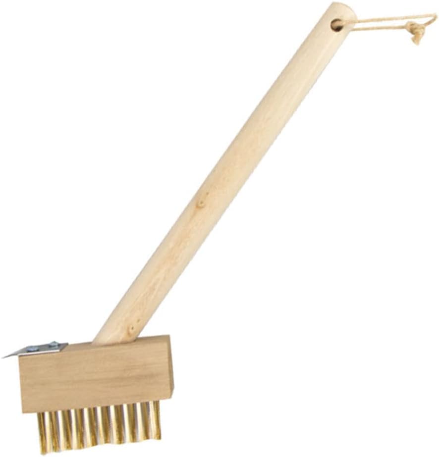Weed Brush Angled Paving Brush Wooden Block Paving Brush Patio Weed Remover Tool Hand Weed Scraper...