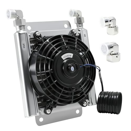 Radiator Plus Hydraulic Fan is Suitable for Mini Excavators Ranging from 1 to 1.8 tons Hydraulic Air Cooling Radiator with Compatible with AGT-H12 and AGT-QH12
