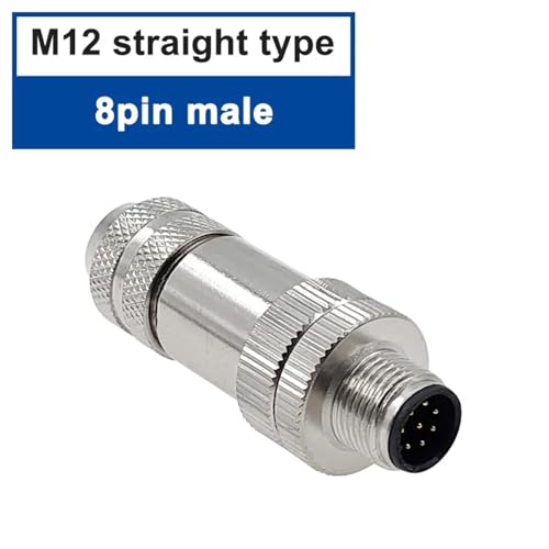 Conector de sensor M12 de 8 pines con acoplamiento tipo A a tornillo roscado 2