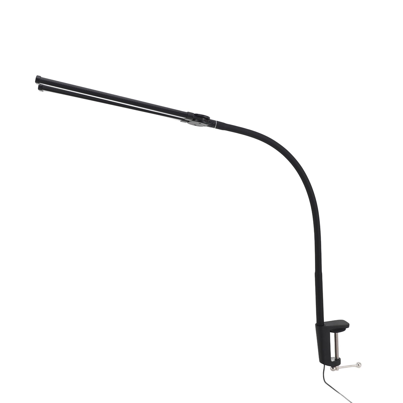 Lampada da scrivania a LED a doppia testa 3 colori Dimmerabile continuo Illuminazione da scrivania flessibile a collo di cigno per Home Office USB 5V Plug in 10W