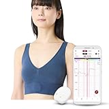 【つけて寝るだけ】 わたしの温度 婦人 基礎 妊活 温度計 [ 就寝中に測定 アプリへ自動記録 入力不要 データ永久保存 ] デバイス 本体＆専用ブラセット ウェアラブル 婦人用 スマホ アプリ連携 記録 データ転送 ネイビー M