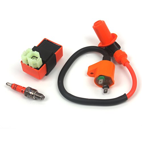 Wingsmoto 100Cc Big Bore Kit For 64Mm Valve Gy6 49Cc 50Cc 139Qmb Moped Scooter Engine 50Mm Bore Upgrade Set With Racing Cdi Ignition Coil Performance Spark Plug (64Mm Valve Length) #TOP5