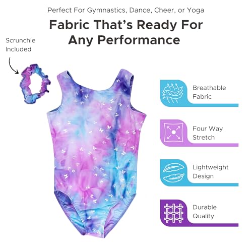 Destira Butterfly Blossom Gymnastics Leotard for Gilrs, Tie Dye, 18-24 mo by Destira - Used condition - US$44.23