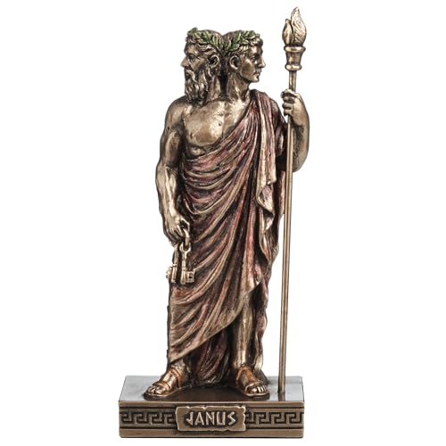 Estatua miniatura de Janus dios romano 3.5 pulgadas