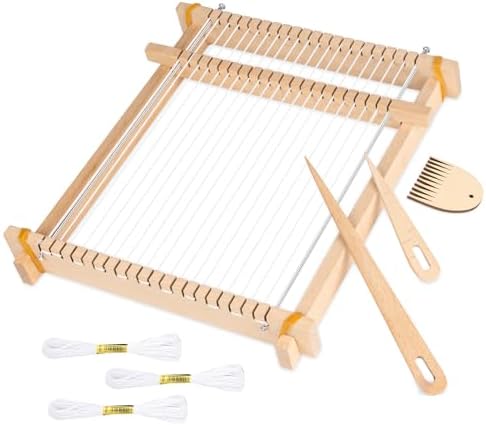 Lemonfilter Weaving Loom, Wooden Multi-Craft Frame Weaving Loom K...