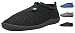 Men's Footwear Aqua socks Front Zippers Rubber Water Shoes - 3 Colors - Sizes 7-13 (9, Black)