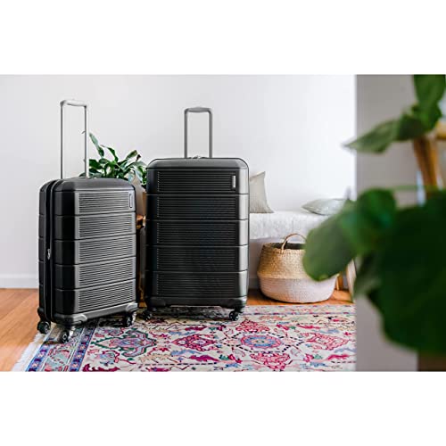 American Tourister Stratum 2.0 Expandable Hardside Luggage with Spinner Wheels, Jet Black, Carry-on2