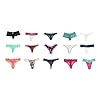 jooniyaa Women Variety of Underwear Pack T-Back Thong G-String Panties（20pcs,M）