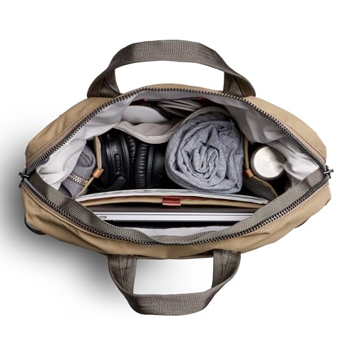 Image of Bellroy Tokyo Totepack, Convertible Backpack Tote Bag - Khaki | Water-resistant woven convertible backpack and tote bag for work and everyday carry