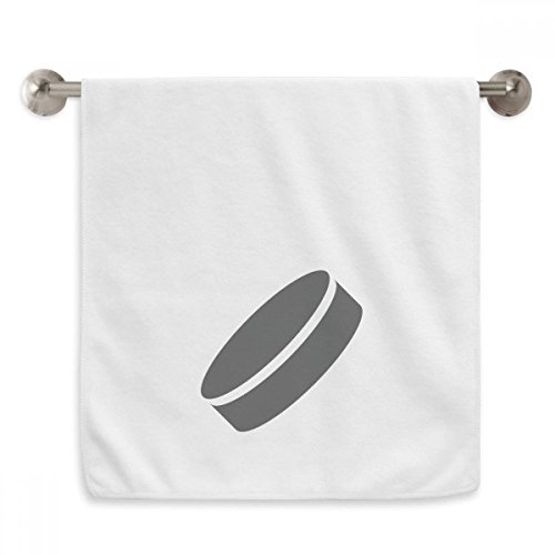 Serviette blanche Discus Sport finitions soignées style géométrique
