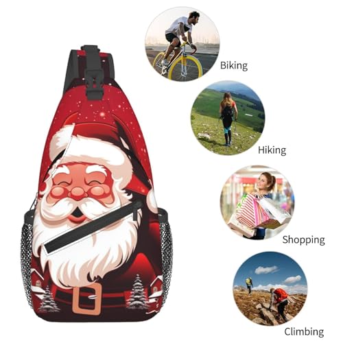 Bolso bandolera Santa Claus para hombre y mujer miniatura 6