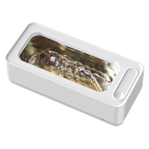 Limpiador ultrasónico para joyas – Limpiador portátil para acero inoxidable | Máquina de limpieza profesional para anillos, pendientes, plata, gafas, relojes, prótesis dentales, st