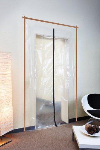 wolfcraft Schmutzschleusen-Set I 4005000 I Staubschutzvorrichtung 2,2 x 1,25 m