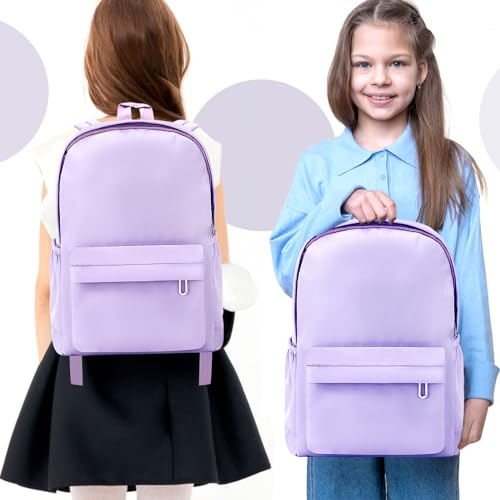 Siutaga Aesthetic Backpack for Women Lightweight Bookbag Casual Daypack Backpacks Travel Laptop Bags for Ladies(Purple)2