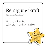 Reinigungskraft: Wischt, schrubbt, schweigt – und sieht alles. Das lustige Geschenkbuch für Mann, Frau, Kollege, Freund zu Geburtstag, Weihnachten