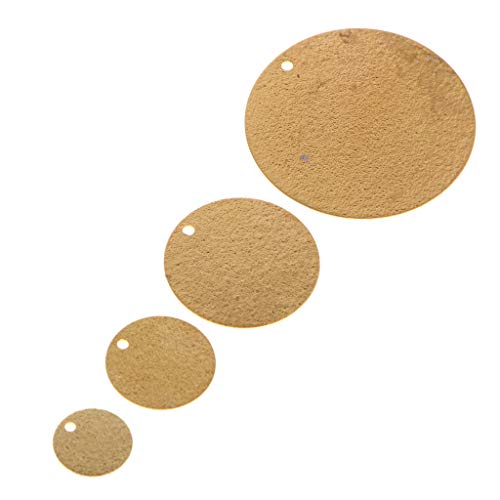 SM SunniMix 20 stuks ronde identificatieplaatjes charms hangers DIY halsketting armband hanger herensieraden - 18 karaat… - Afbeelding 8