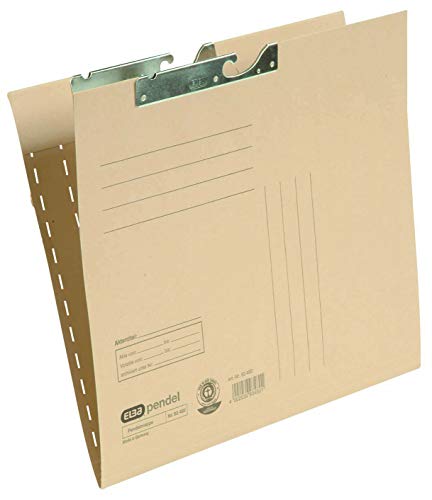 Preisvergleich Produktbild Elba Pendelmappe, A4, Recyclingkarton, seitlich offen, naturbraun, 50 Stück