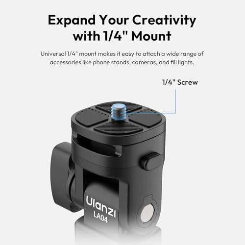 Image of ULANZI LA04 Light Stand Mount Adapter w 1 /4 inch Screw for Light Tripod