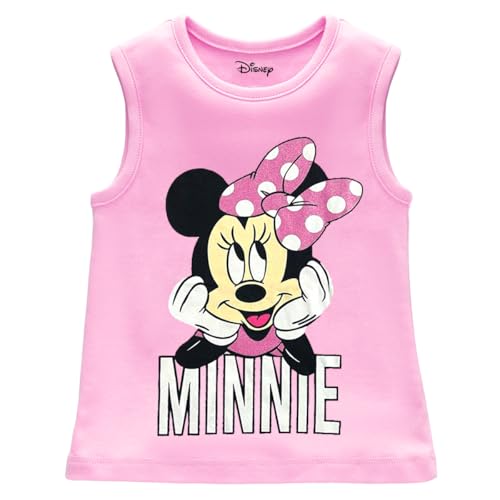Image of Kuchipoo Disney Girls Sleeveless Regular Fit Cotton T-Shirt