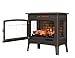 duraflame Freestanding Electric Fireplace Stove Heater with 3D Flame Effect for 1,000 Sq. Ft, Bronze
