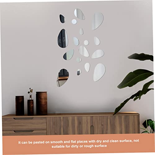 Pegatinas de pared de espejo acrílico con efecto 3D brillante 3