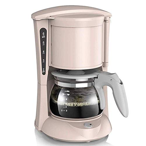 Cafetera de goteo semiautomática 600 mL color rosa