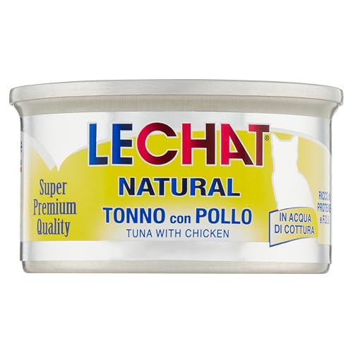 Monge LeChat Natural al gusto Tonno con Alici,confezione 24 lattine