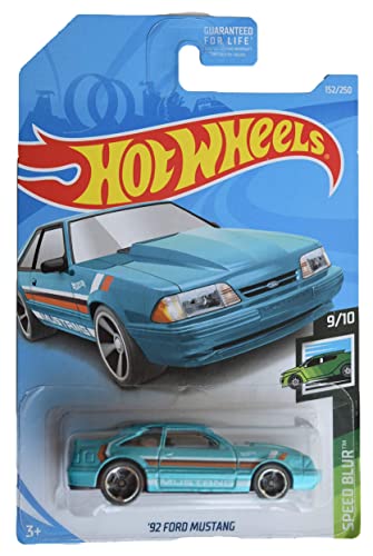 Hot Wheels '92 Ford Mustang bleu 152/250