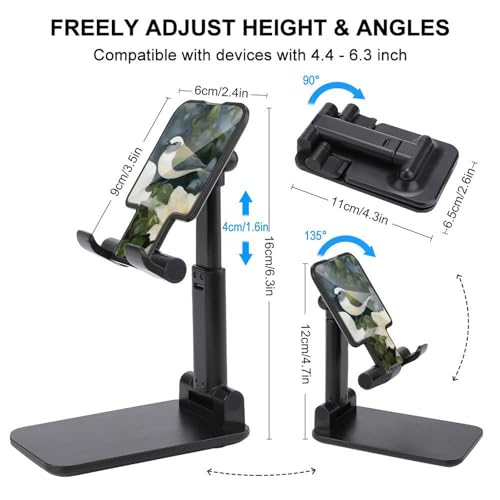 Support de téléphone pour bureau pliable pour stabiliser votre écran en visioconférence