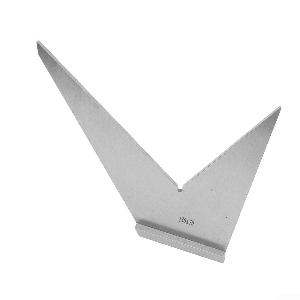 Transportador multiángulo con base, regla de calibre de ángulo, herramienta de medición para carpintería, carpintería, construcción, diseño de medición (130 x 70 mm)