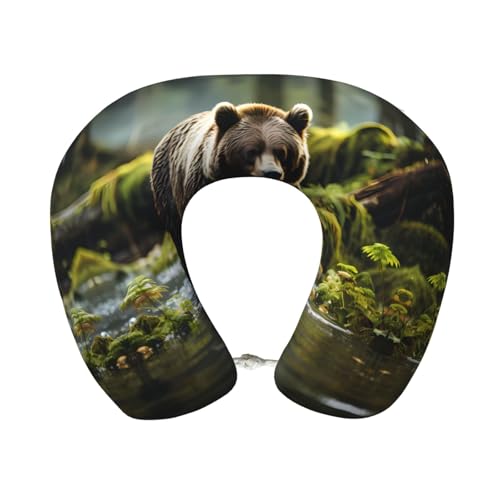 Almohada viscoelástica de viaje con funda lavable