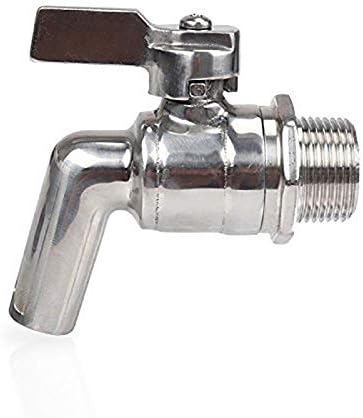 Stainless Steel Beer 1/2" Tap Faucet 200PSI for Homebrew Barrel Fermenter Wine Beer Beverage Juice Dispenser Spigot Drink Kegs (1/2)