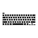 MiNGFi Protector de Teclado Silicona Coreano para MacBook Pro 13" M1/M2 A2338 (2020–2023), A2289 (2020), A2251 (2020–2021), Pro 16" A2141 (2019–2021) US/ANSI - Negro