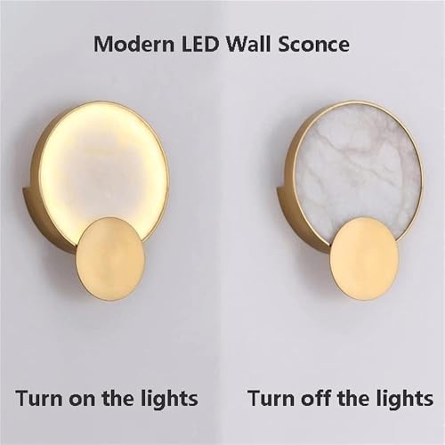 Applique murale d'intérieur ronde LED pour éclairage doux