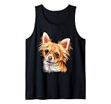 dell'acquerello del regalo della chihuahua a pelo lungo Canotta