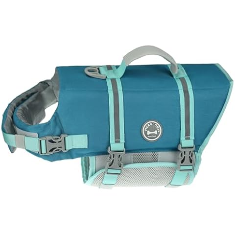 VIVAGLORY Dog Life Jacket with Buoyancy Cover