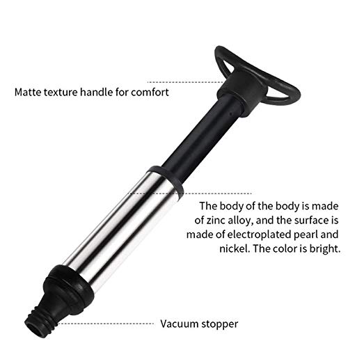 Bomba de vacío de ahorro de vinos y tapones de vacío de acero inoxidable (9PCS) 4
