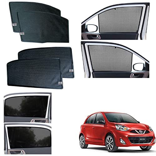 Image of WolkomHome car Fix Curtain Window Shades Half Curtains Sunshade for Micra 2015