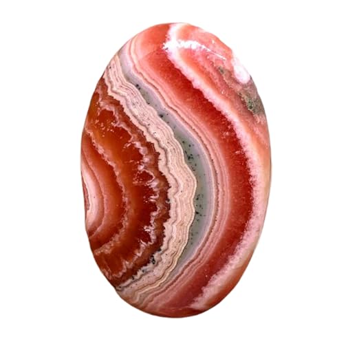 Rhodochrosite naturelle 44x27mm cabochon ovale pour création bijoux DIY GH_NAT_05200