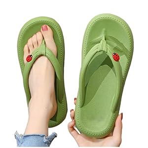 XKUN Summer slippers Thick Sole Flip Flop Summer Shoes Indoor Outdoor Slippers Sandals Non-Slip Thong Slippers Casual Shoes