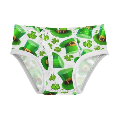 ODAWA Green Leaf Shamrocks Toddler Cotton Underwear, Tag-Free Comfort Toddler Underwear Boys 2T