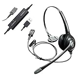 Factory Essentials HD251QD with U10 - Mono headset with USB-A Adapter. Comparable to Plantronics SupraPlus HW251 with DA45. Works with Phones and PC
