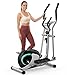Dripex Crosstrainer, Ellipsentrainer für Zuhause mit 16 Widerstandsstufen, leiser und sanfter magnetischer Crosstrainer mit 6 kg Schwungrad, LCD-Monitor und Pulsmessung