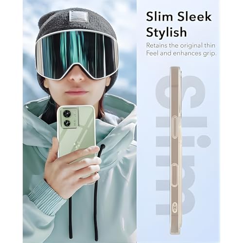 Image of Lifetime Anti-Yellow Clear Back Cover Case for Motorola Edge 40 (Sleek Crystal Hard Back | Shockproof Protection with Camera Protection)