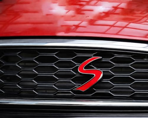 Image of for Mini Red S Letter Emblem 3D Badge Lettering Decal Sticker Replacement Tailgate Matte Black