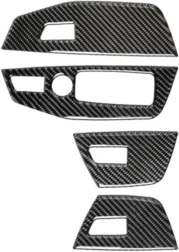 Garniture boutons lève-vitre voiture carbone G01 G02 ajustement précis