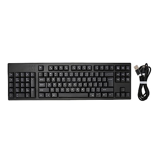 Gugxiom 109-Tasten-Tastatur für Linkshänder, Micro-USB, Ergonomisches Layout, Plug-and-Play-Bürotastatur für Business Accounting Designer