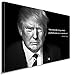 Produktbild Donald Trump Zitat Schwarz Weiß Leinwandbild LaraArt Studio Wanddeko Wandbild für Küche, 100 x 70 cm