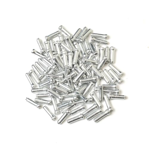 WOLVINA 100pcs Aluminum Bike Cable End Caps, Inner Wire Tips