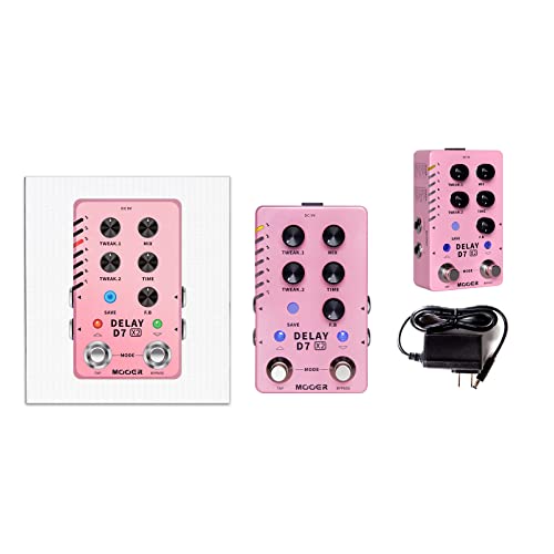 Mooer D7 X2 Delay 14 Different Types Delay Authentic Vintage And Modern Delay Effects From Classic Analog, Tape Delays, Experimental Low-Bit Delay, Galaxy Delay And Pingpong Delay #TOP7